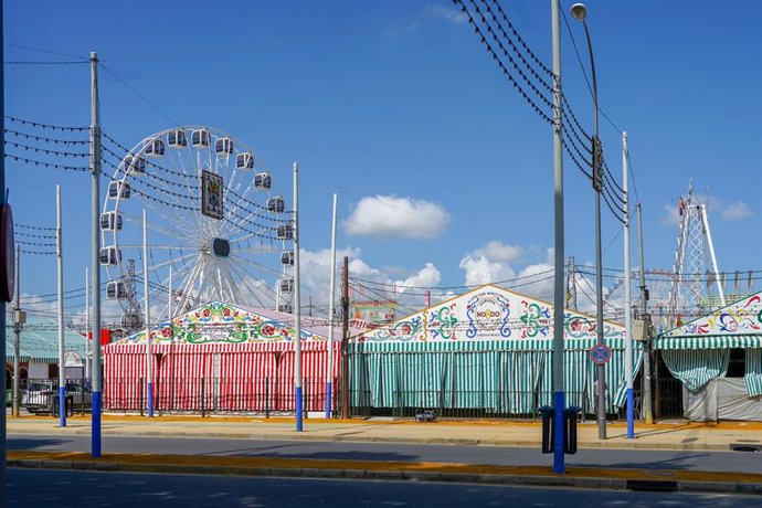 Recinto de la Feria de Abril de Sevilla, imagen de archivo