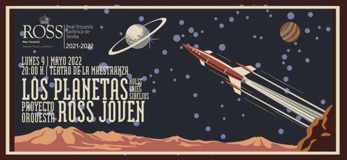 Cartel del primer concierto de la Orquesta Joven de la Sinfónica de Sevilla
