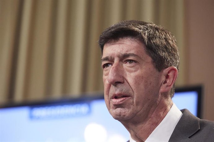 El vicepresidente de la Junta y consejero de Turismo, Regeneración, Justicia y Administración Local, Juan Marín