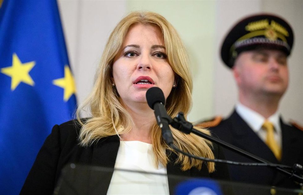 La presidenta de Eslovaquia, Zuzana Caputova