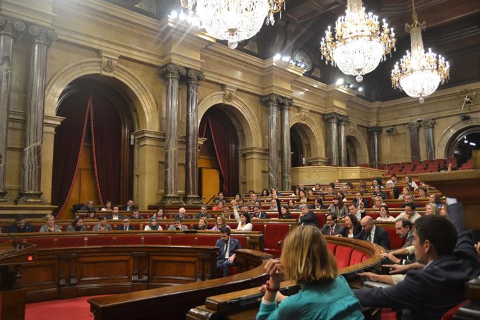 El ple del Parlament d'aquest dimecres