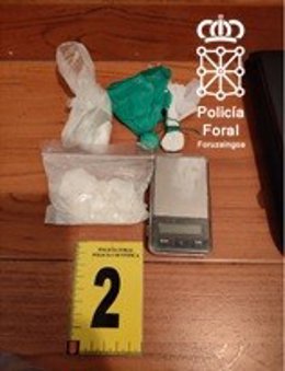 Parte de la droga incautada