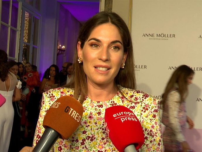 Lourdes Montes, en la fiesta de la Primavera de Anne Mller y la revista Hola