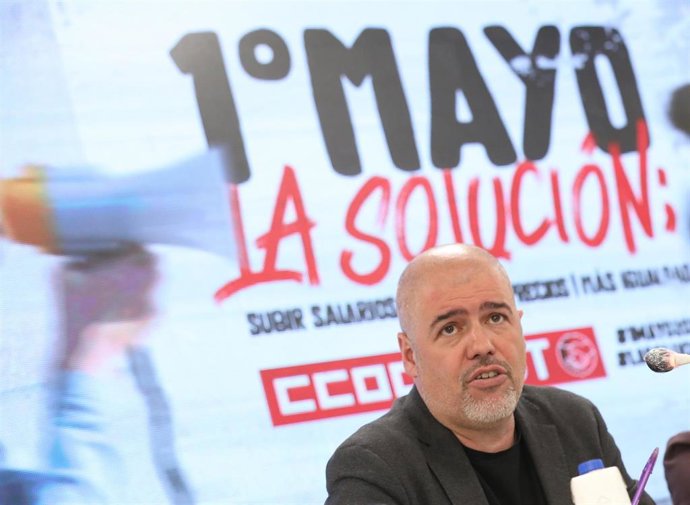 El secretario general CCOO, Unai Sordo, en una imagen de archivo.