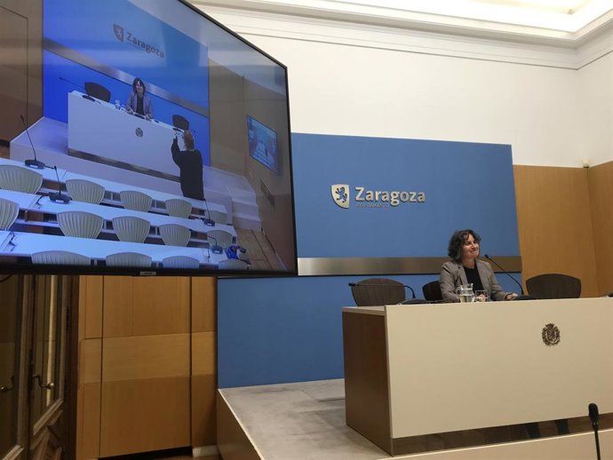 La concejal del grupo municipal de Zaragoza en Común (ZeC) en el Ayuntamiento de Zaragoza, Luisa Broto