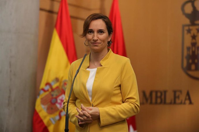 Archivo - La portavoz de Más Madrid en la Asamblea de Madrid, Mónica García, interviene en una sesión plenaria en la Asamblea de Madrid, a 24 de marzo de 2022, en Madrid (España). El pleno gira en torno al debate sobre el Proyecto de Ley de medidas urge