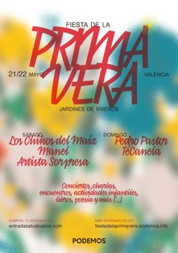 PODEMOS CELEBRARÁ EN VALENCIA LA FIESTA DE LA PRIMAVERA