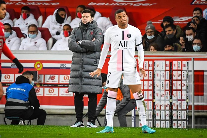 Archivo - Pochettino y Mbappé