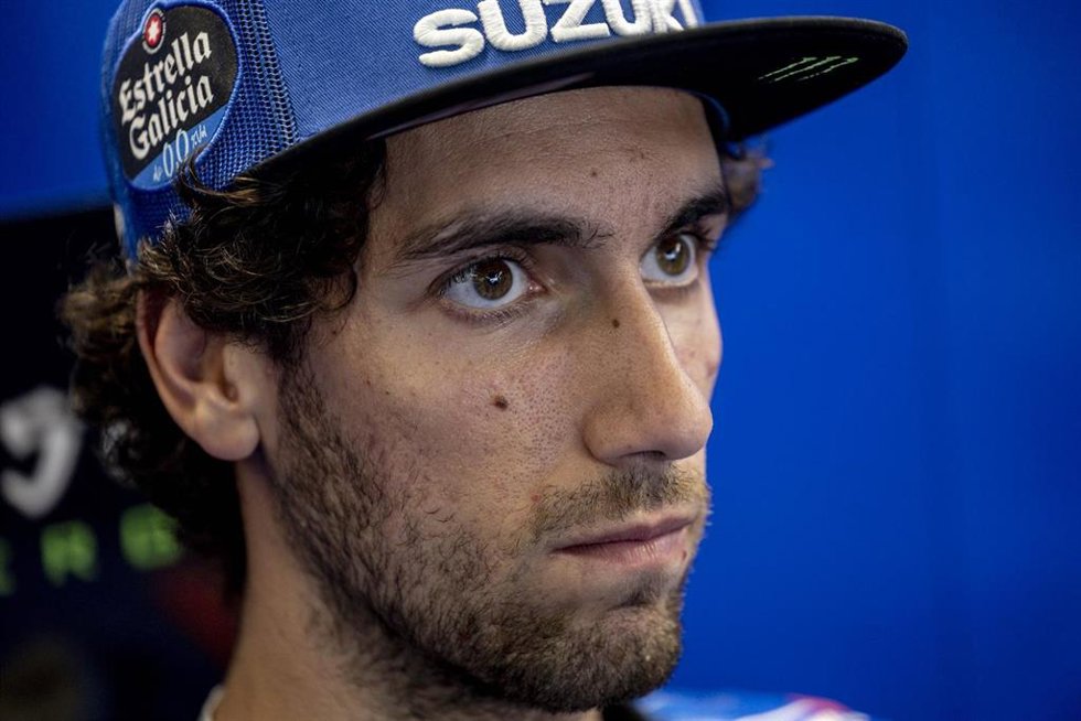 El piloto español Alex Rins durante un Gran Premio del Mundial de Motociclismo 2022