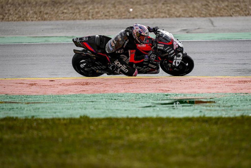 Aleix Espargaró, piloto de Aprilia Racing Team Gresini, durante el Grand Premio Tissot de Portugal , en Portimao, Portugal - Photo Studio Milagro / DPPI