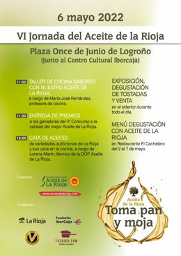 Cartel VI Jornada del aceite de La Rioja
