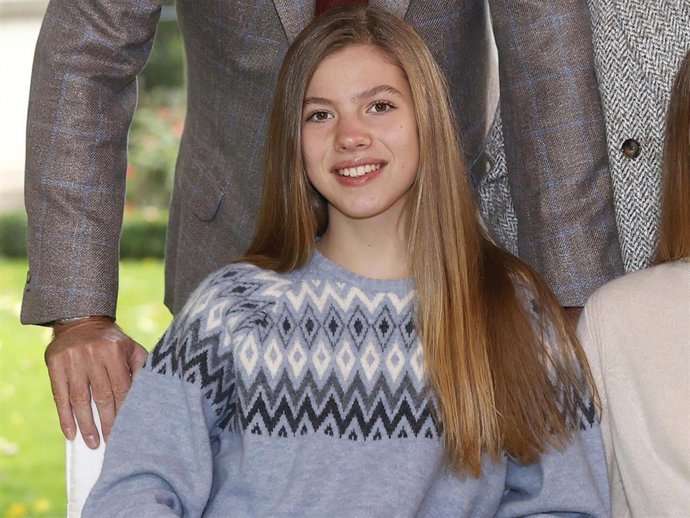 La Infanta Sofía, en la felicitación navideña de la Familia Real de 2021