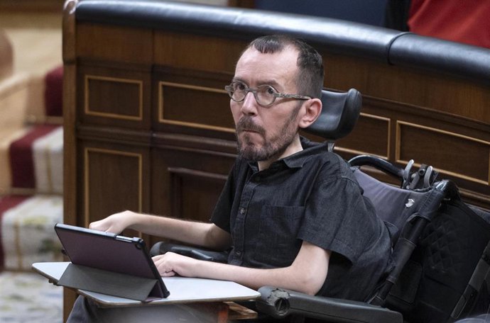 El portavoz de Unidas Podemos en el Congreso, Pablo Echenique.