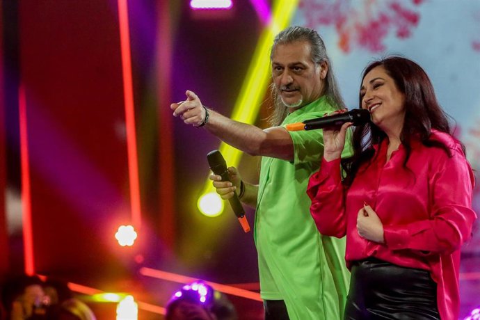 El grupo musical Camela en el especial solidario Unidos por la paz: Ucrania en el corazón.