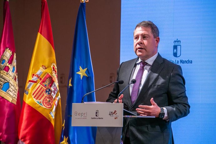 El presidente de Castilla-La Mancha, Emiliano García-Page, en Guadalajara.