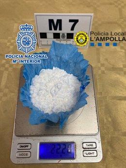La Policía Nacional aprehendió 240,26 gramos de cocaína