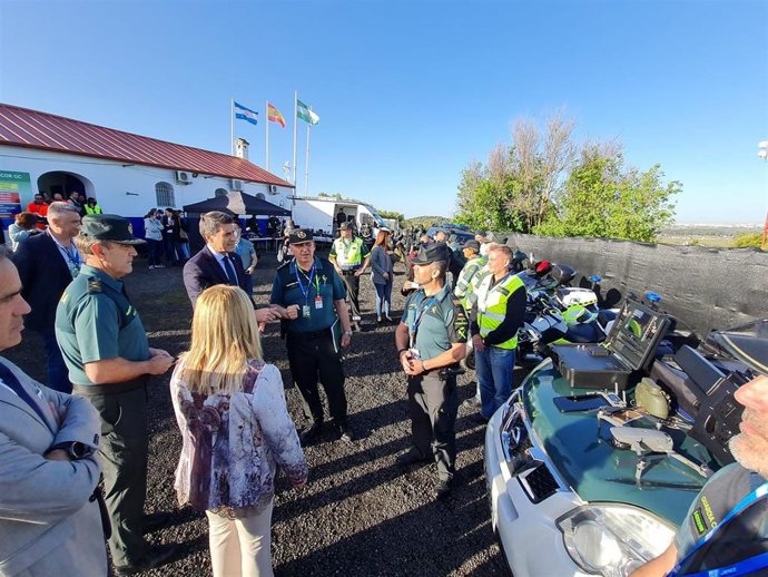 Pedro Fernández en el Centro de Coordinación Operativa del Gran Premio de Motociclismo de Jerez 2022.