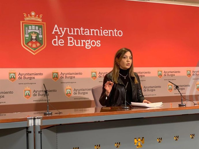 La portavoz del Grupo Municipal Popular del Ayuntamiento de Burgos, Carolina Blasco.