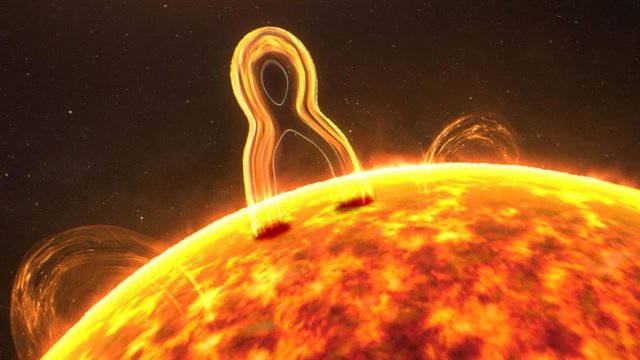 Imagen del tipo más explosivo de reconexión magnética