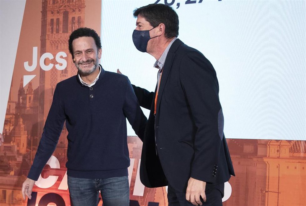 Archivo - El vicesecretario general de Cs y portavoz adjunto en el Congreso, Edmundo Bal, con el coordinador de Cs Andalucía y vicepresidente de la Junta, Juan Marín, en una imagen de noviembre de 2021 en Sevilla.