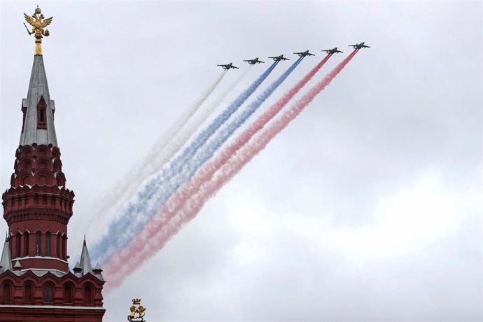 Archivo - Exhibición por el Día de la Victoria en Moscú