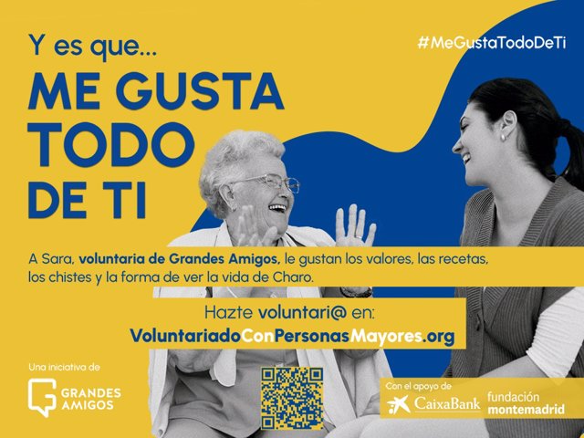 Cartel de la campaña #MeGustaTodoDeTi: la solidaridad intergeneracional, clave para aprender a vivir tras la pandemia
