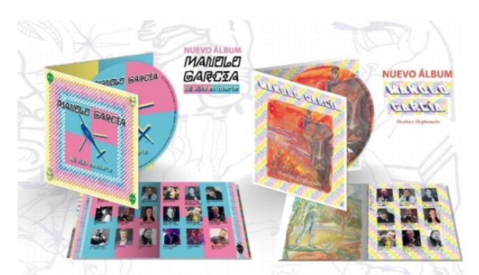 Imagen de los dos nuevos discos de Manolo García, 'Mi Vida en Marte' y 'Desatinos Desplumados'