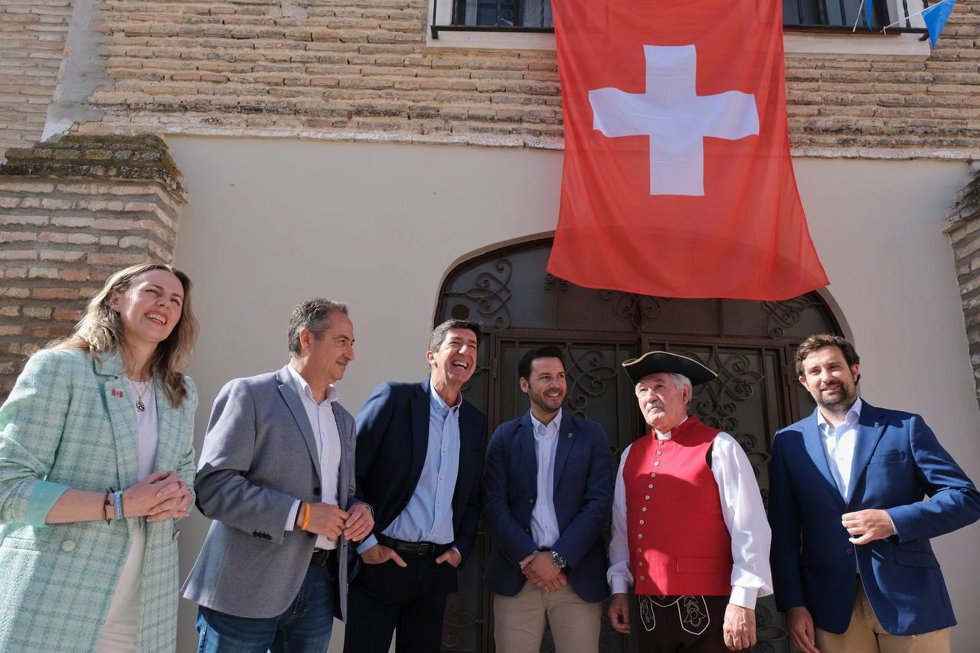 El vicepresidente de la Junta de Andalucía y consejero de Turismo, Regeneración, Justicia y Administración Local, Juan Marín, en las II jornadas 'Los pueblos colonos de Carlos III'