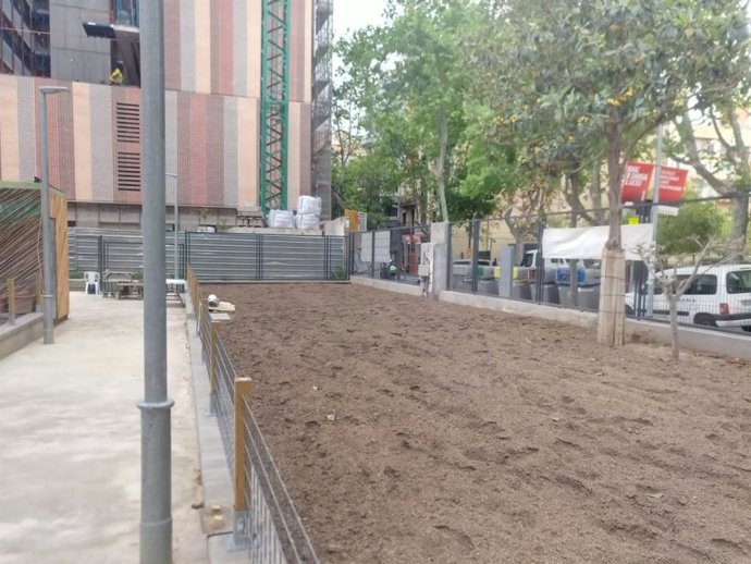 Nuevo huerto urbano comunitario del Espai Germanetes en la Izquierda del Eixample
