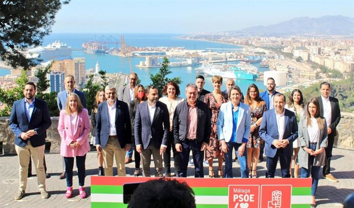 Juan Espadas en la presentación de la lista del PSOE por Málaga