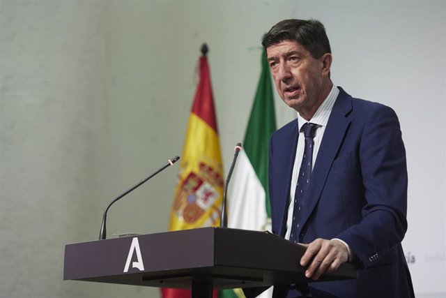 Archivo - El vicepresidente de la Junta y consejero de Turismo, Juan Marín, en una imagen de archivo