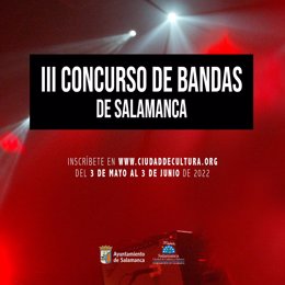 Archivo - Cartel del III Concurso de Bandas de Salamanca.