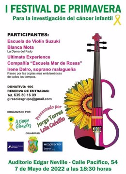 La Asociación Girasoles ha organizado el I Festival de Primavera para recaudar fondos para la investigación del cáncer infantil