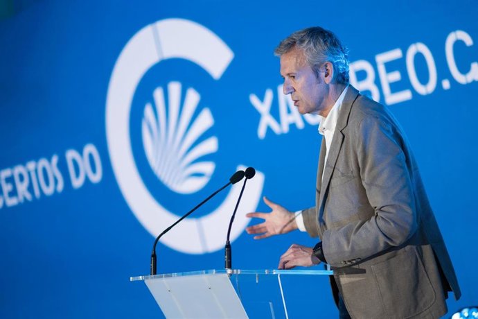 Rueda interviene en la presentación de los 'Concertos do Xacobeo'.