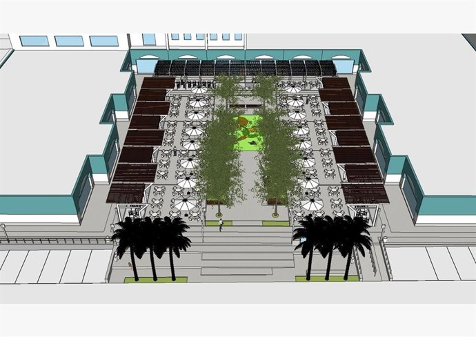 Diseño elaborado para la plaza de El Espartal