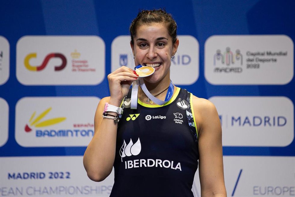 La jugadora de bádminton Carolina Marín