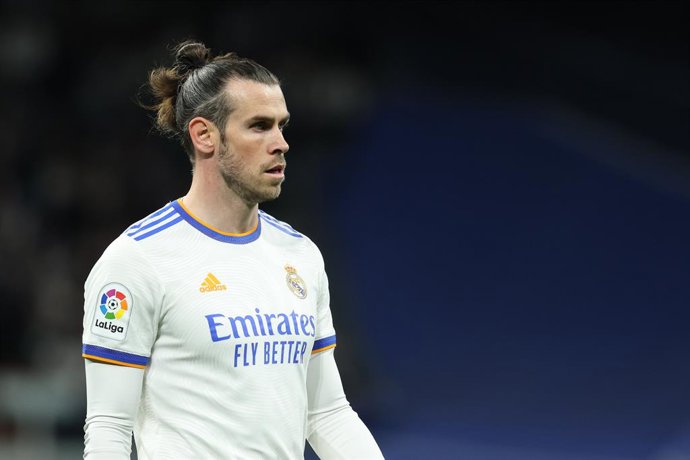Gareth Bale of Real Madrid looks on during the spanish league, La Liga Santander, football match played between Real Madrid and Getafe CF at Santiago Bernabeu stadium on april 09, 2022, in Alcobendas, Madrid, Spain.