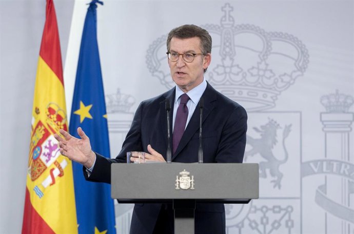 El presidente nacional del PP, Alberto Núñez Feijóo.