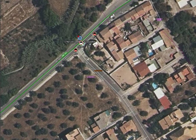 Ubicación del accidente