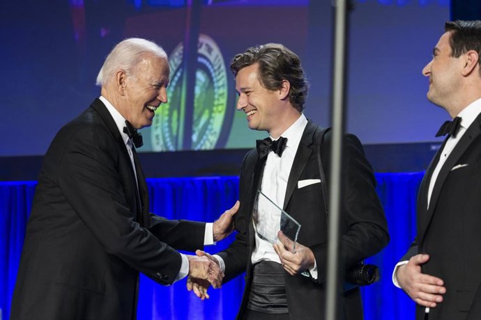 El presidente de Estados Unidos, Joe Biden, en la cena de corresponsales