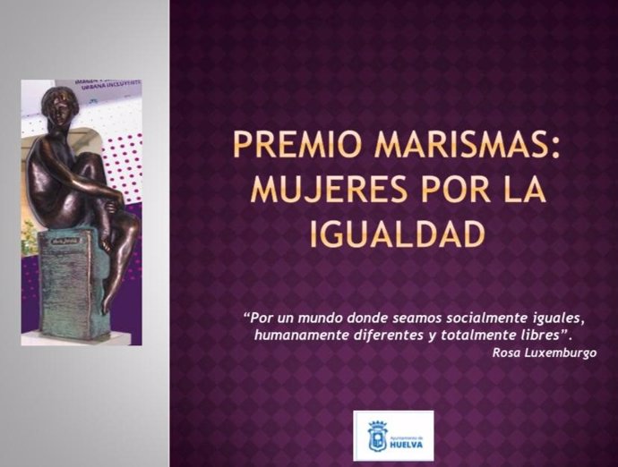 Cartel de los XX Premios Marismas 'Mujeres por la igualdad'.