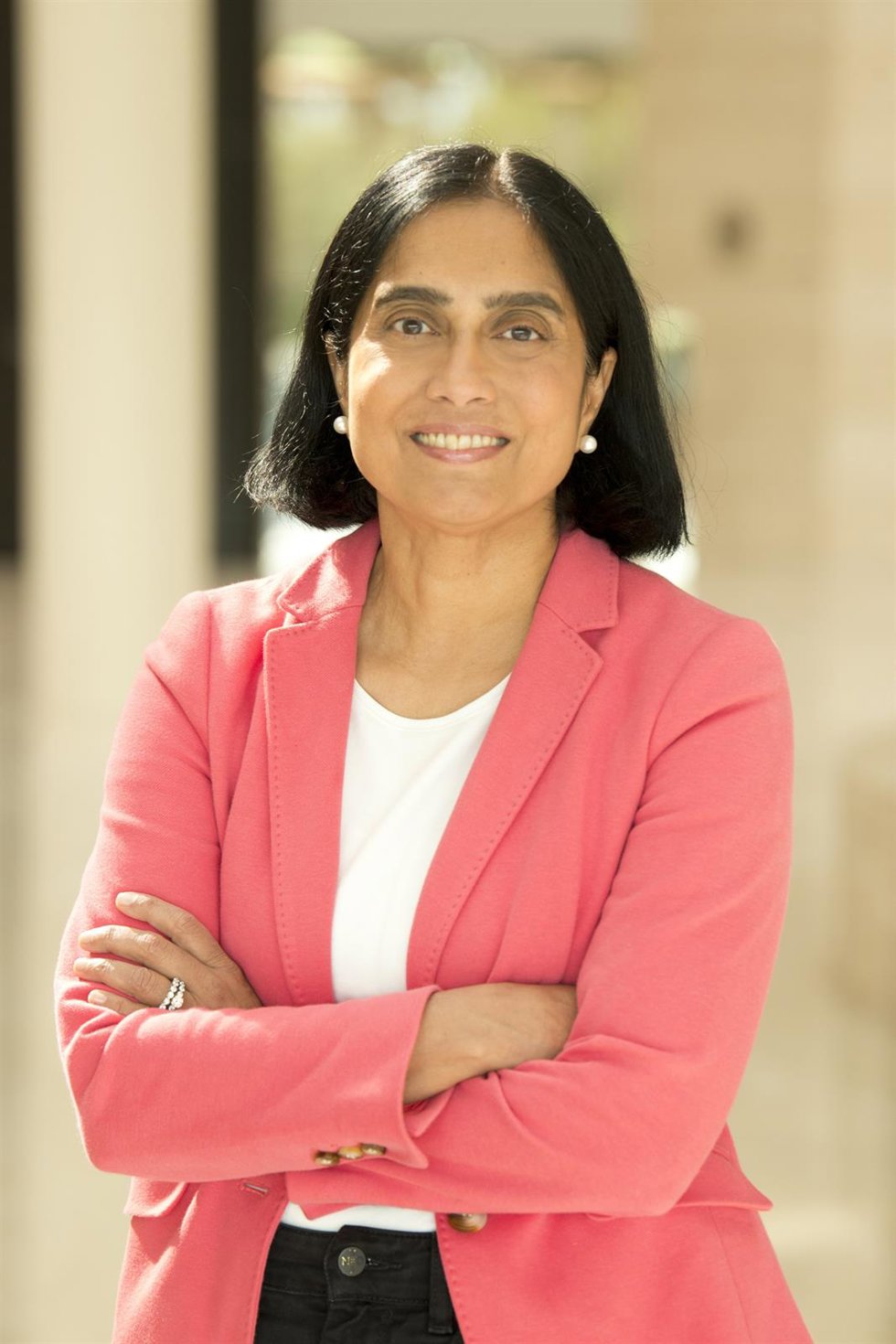 Archivo - La presidenta global de datos y servicios de Mastercard, Raj Seshadri.