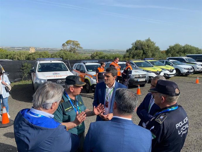 El delegado del Gobierno en Andalucía, Pedro Fernández, en el Circuito de Jerez