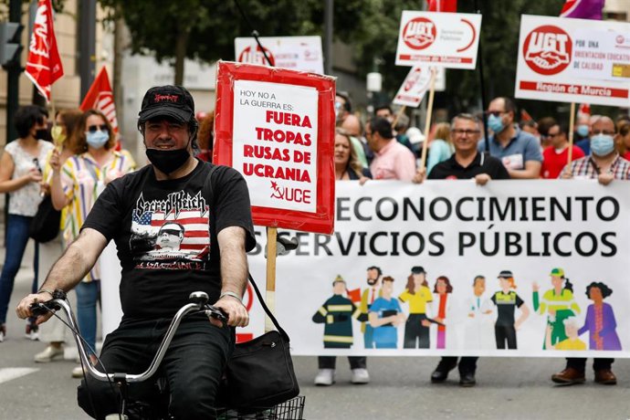 Manifestación del 1 de mayo en Murcia