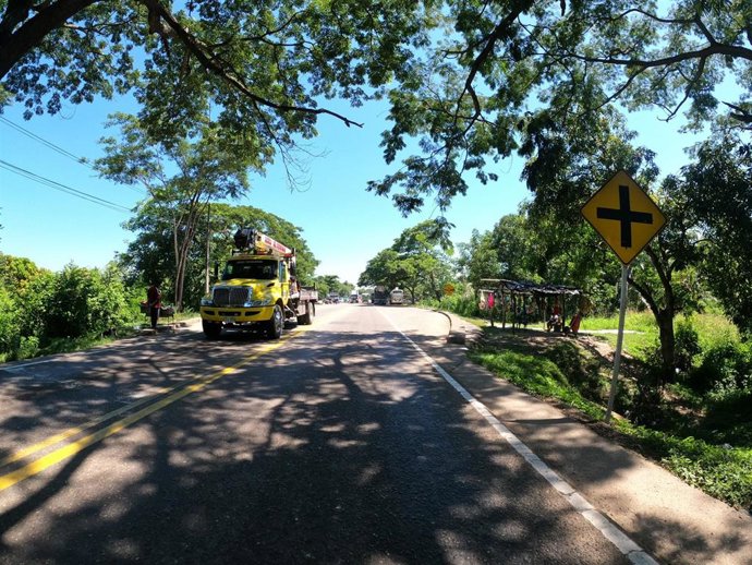 Imagen de una carretera en Colombia