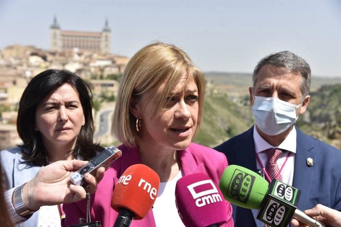 La coordinadora de Cs en C-LM, Carmen Picazo, en el Valle de Toledo.