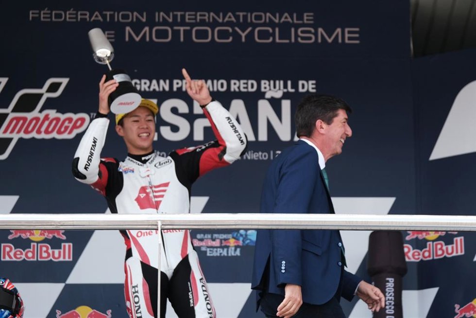 El vicepresidente de la Junta de Andalucía y consejero de Turismo, Juan Marín, en el Gran Premio de Jerez