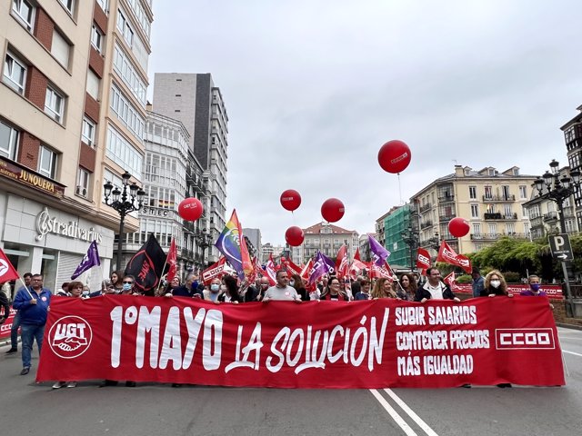Manifestación del 1 de mayo en Santander