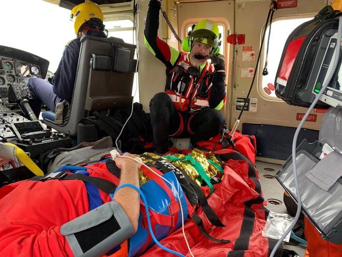 Rescate a un hombre en el Dobra