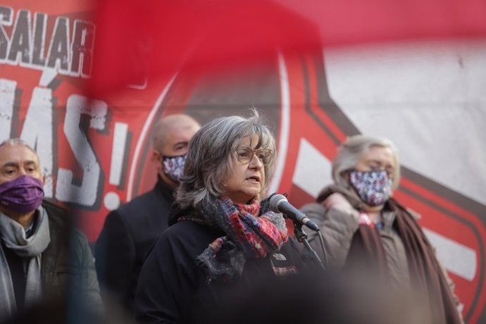 Archivo - La secretaria general de CCOO Madrid, Paloma López.
